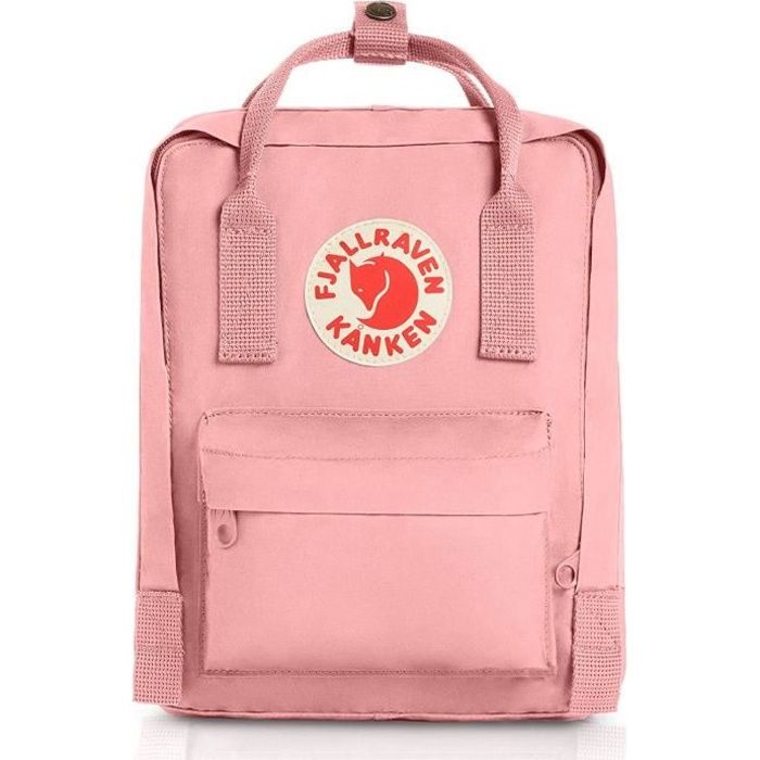 Fjallraven kanken store bleu et rose