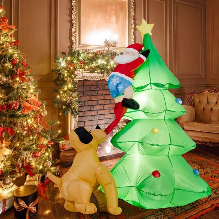Sapin De Noel Gonflable 180 Cm Avec Un Chien Decoration De Noel Pour Interieur Ou Exterieur Achat Vente Sapin Arbre De Noel Bientot Le Black Friday Cdiscount