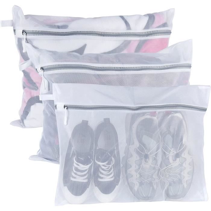 Lot De 2 Grands Filets À Linge Avec Fermeture Éclair 60 X 90 Cm[u2718