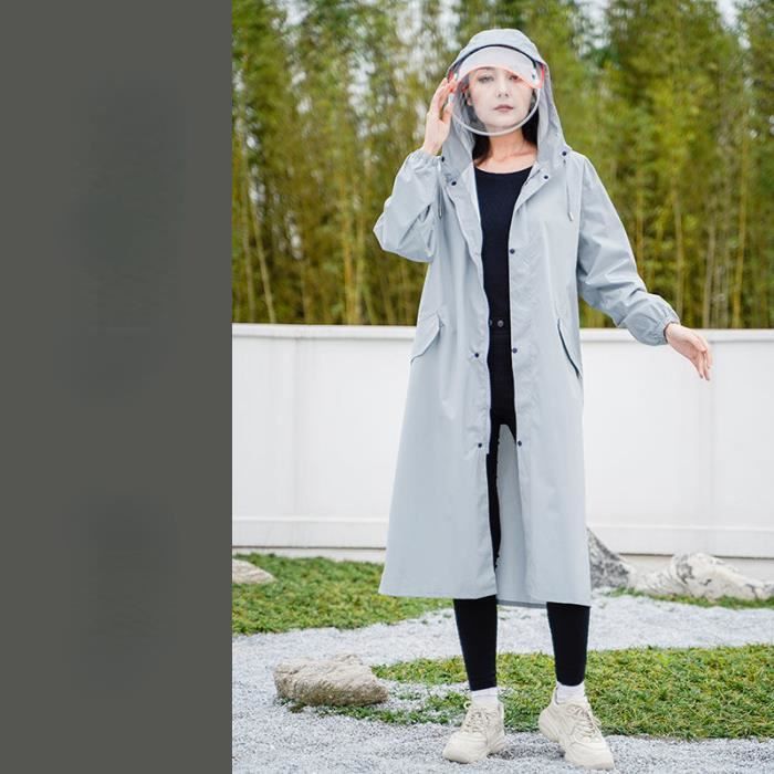 Poncho Pluie Femme Imperméable 2 Pièces - Léger, Pliable, Capuche Ajustable - Arimsoa