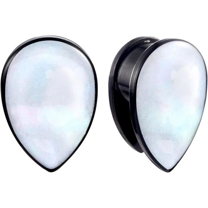 Écarteur (plug) Conique Acrylique Noir XXL - Taille De 1,6 Mm à 35 Mm, Pour Stretching D'oreille