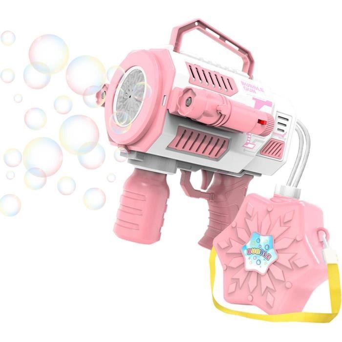 Machine à Bulles Automatique – Torche Lumineuse Et Musicale – Portable – Cadeau été Et Pâques – Enfants Et Adultes