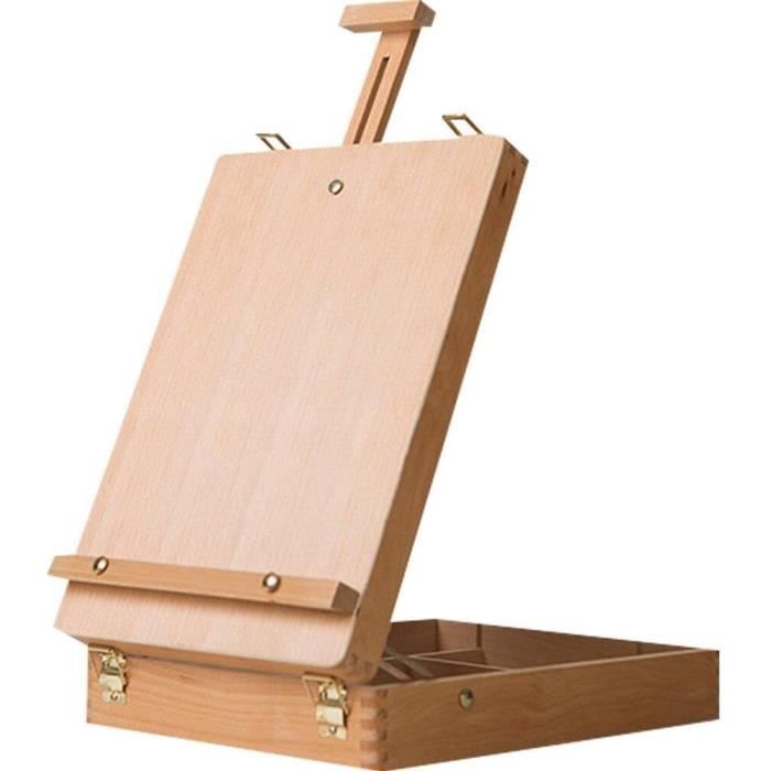 Chevalet De Table Pliable En Bois - Réglable, Pour Aquarelle, Huile, Croquis - Portable Pour Voyage