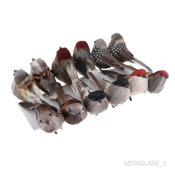Oiseaux Artificiels Décoratifs - UNBRANDED - 2x Ailes en Mousse - Rose