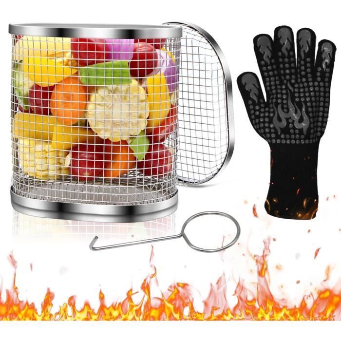 Extérieur Panier à Poisson Barbecue - Acier Inoxydable - 35,6 X 15,2 Cm - Pour Grillade Parfaite - Kuchenprofi Panier Barbecue