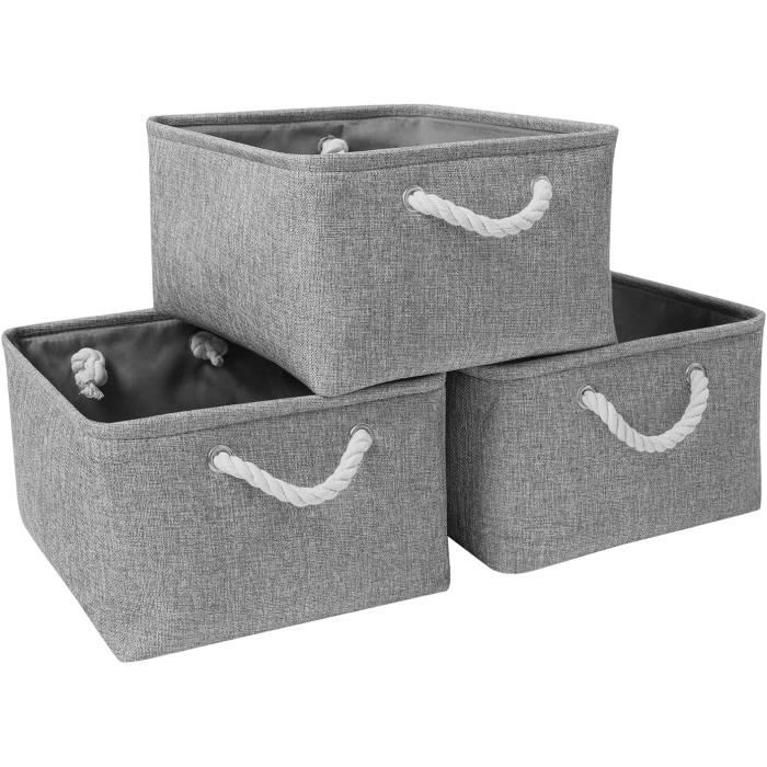 Lot De 2 Tabouret,Repose-pied,Poufs De Rangement Pliables Gris PVC Cfw553044 91749657