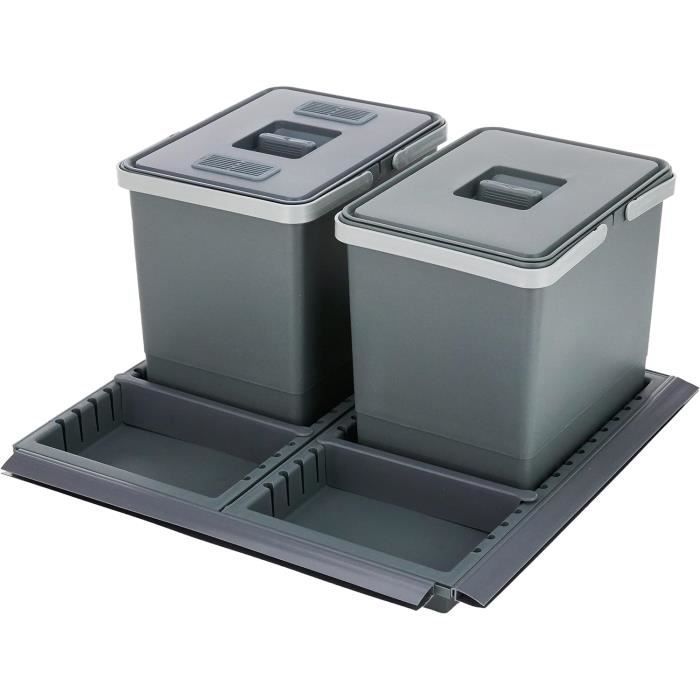 ELLETIPI Ptc28120504F C10PPV Poubelle De Tri Sélectif De Tiroir - PTC28