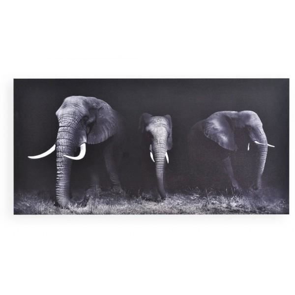 Cadre Toile Elephant Jungle 80 X 40 Cm B Achat Vente Tableau Toile Cdiscount