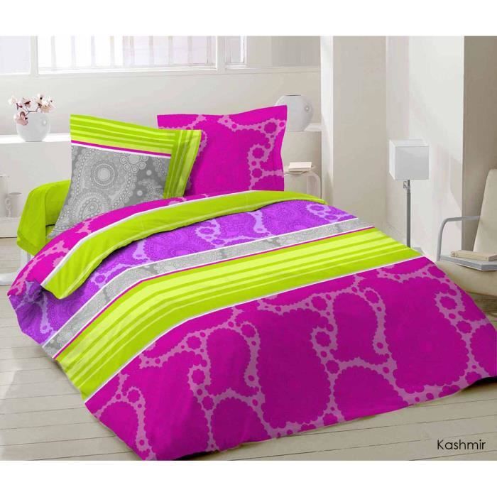 Parure de draps 2 personnes 100%coton 140x190 - Achat ...