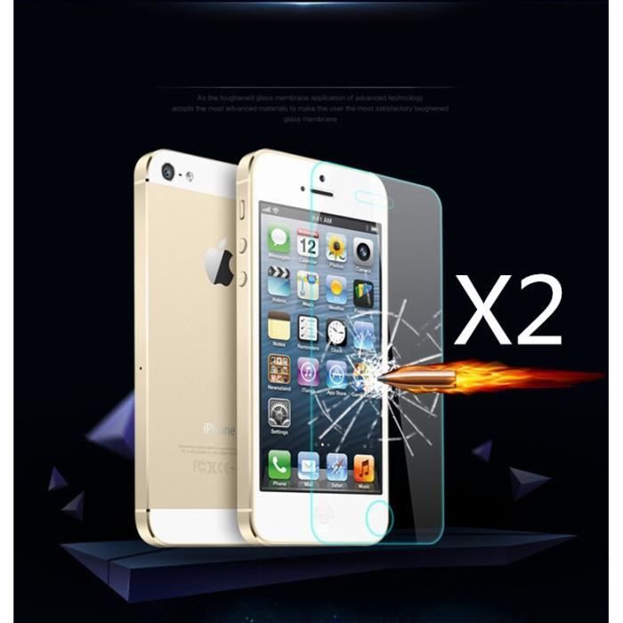 Protecteur D'écran En Verre Trempé 9H Pour IPhone 5/5C/5S/SE - Ultra Fin Et Anti-rayures - Neuf