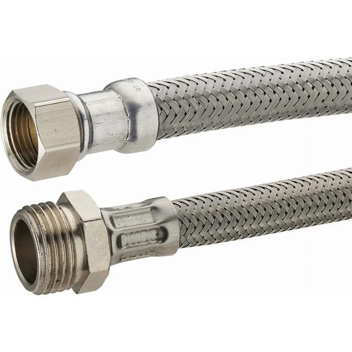 M10 cuisine bassin tressé flexible Mitigeur Connecteur Queue Tuyau de 400 mm 