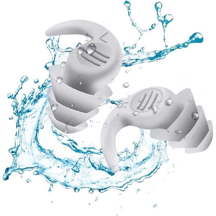 3 Paires De Bouchons D'oreilles Anti-bruit – Imperméables, Pour Mieux Dormir Ou Se Concentrer