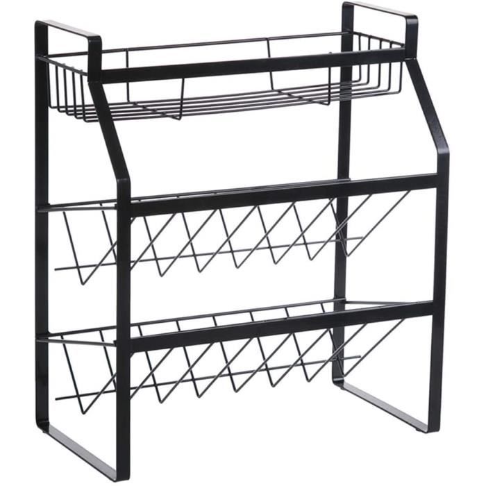3Tier Étagère À Épices Multifonction Métal Organisateur Étagère, Pour