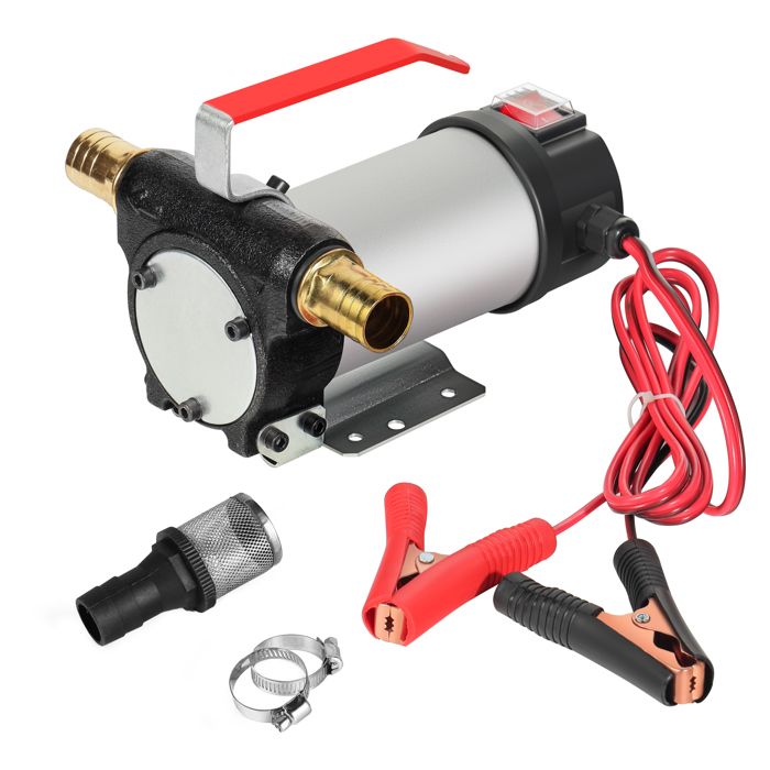 Pompe à Gasoil/bio 12V 150W Autoaspirante - Débit 40L/min - Avec Pistolet Et Tuyau