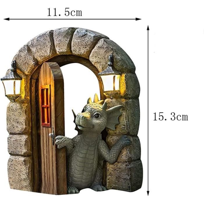 Statue Nain De Jardin Gaoqiao - Figurine Résine Pour Extérieur/Intérieur, 20cm, Décoration Ludique