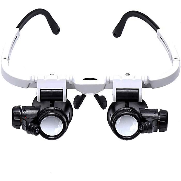 Lunettes loupe on sale avec led