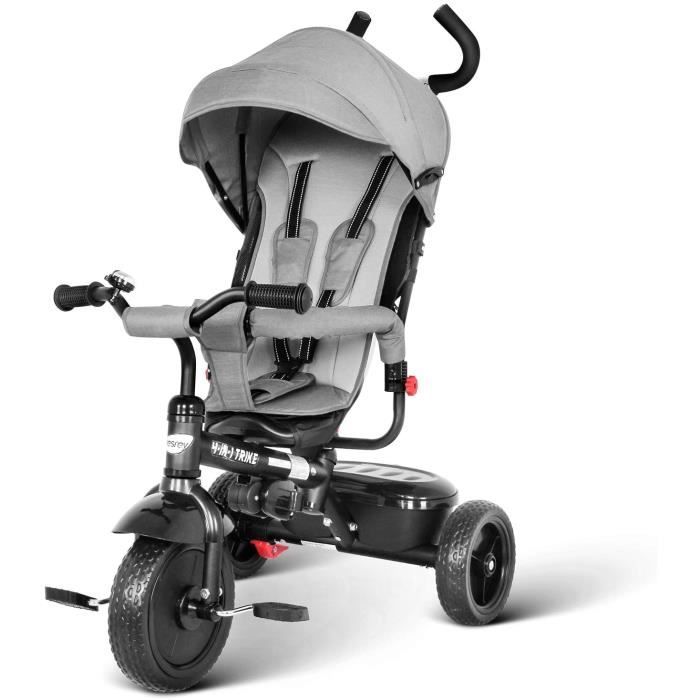 Besrey 4 en 1 discount tricycle evolutif poussette vélo walker
