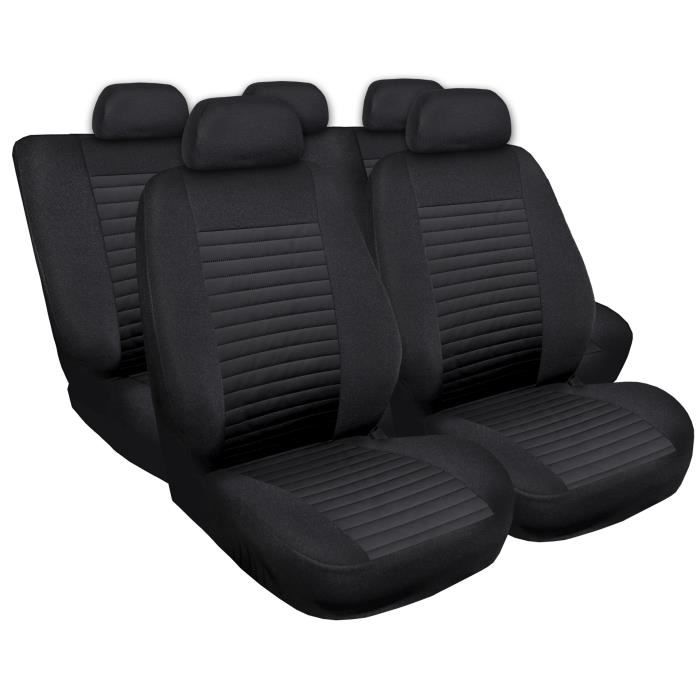 Housse De Siege Voiture Auto Pour Audi A3 8l 8p 8v Modern Mc1 Noir Eco Cuir Posterieur Avec Mousse Set Complet Cdiscount Auto