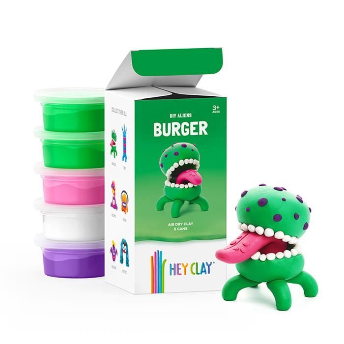 Kit créatif pâte à modeler Hey Aliens Burger 3+ans