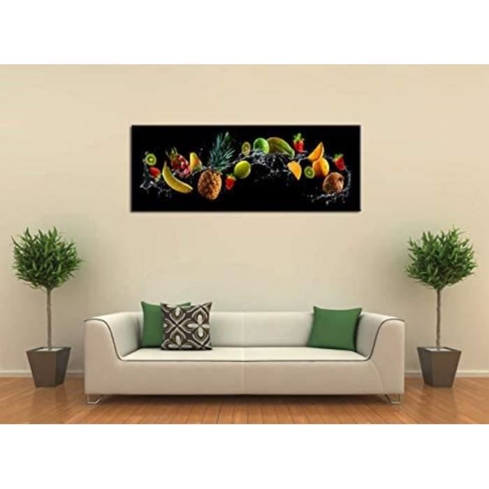 Impression Toile Fruits Moderne Tableau Moderne Fruits Party - Impression Sur Toile 100x35 Cm, Fabrication Française, Pour Déco Murale Impression Toile Fruits Moderne Tableau Moderne Fruits Party - Impression Sur Toile 100x35 Cm, Fabrication Française, Pour Déco Murale