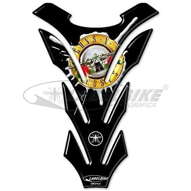 Protège-Réservoir Motoculture 3D En Résine | Autocollant Effet Relief Skull Roses | Résistant UV