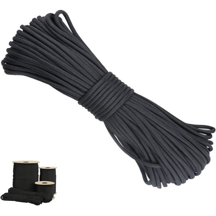 Corde Paracord Nylon 31m - 4mm Résistante - Survivalisme, Camping, Randonnée - Multifonction