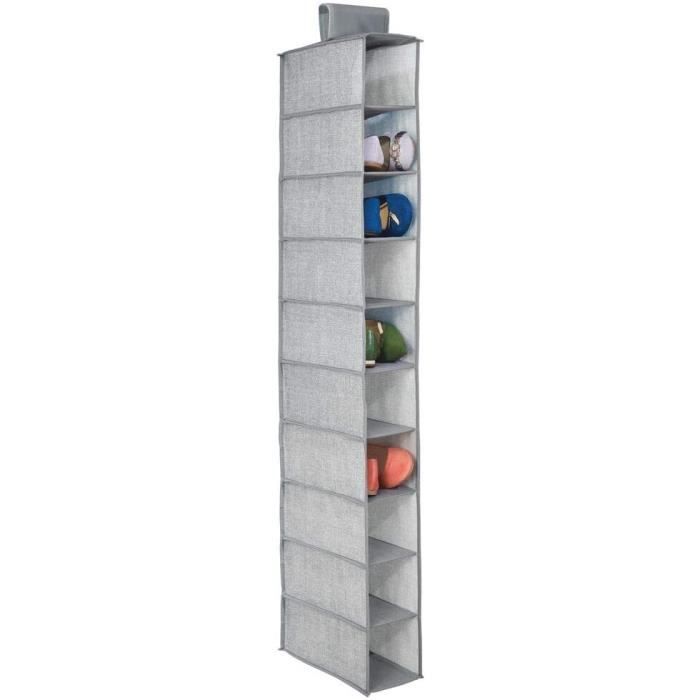 BinWhiz Étagère Suspendue, Rangement Suspendu avec 5 Tiroirs et 7 Compartiments, Étagères Organisateur de Rangement Suspendu Dessus de la Porte pour Chambre, Cuisine, 32 x 32 x 112 cm (Gris Foncé BinWhiz Étagère Suspendue, Rangement Suspendu avec 5 Tiroirs et 7 Compartiments, Étagères Organisateur de Rangement Suspendu Dessus de la Porte pour Chambre, Cuisine, 32 x 32 x 112 cm (Gris Foncé