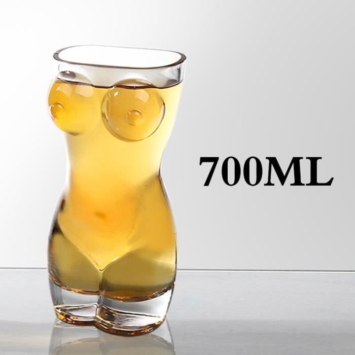 Fausse Tasse à Bière 450ml - Humour Et Déco - Double Paroi - ABS Blanc - Idée Cadeau