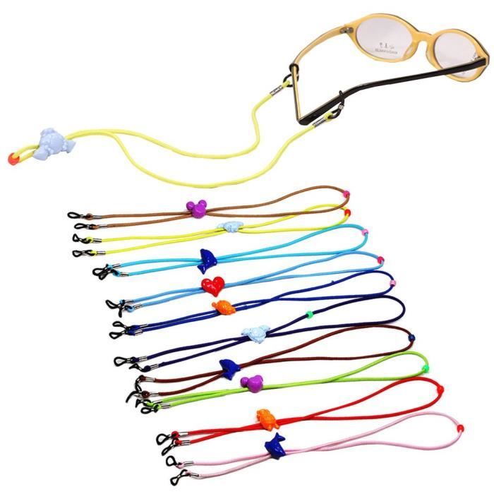 Cordon Bande Neoprene Elastique Lunettes Sport Fitness Noir