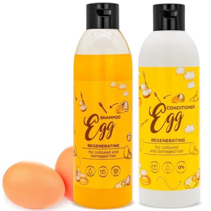 Shampoing hydratant 300mL & Apres shampoing 200mL aux oeufs Barwa — free download