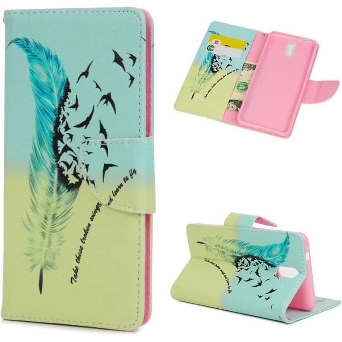 Coque à Clapet Pour Nokia 7.1 - Style Bookstyle Flip, Couleur Or, TPU, Marque Mtb More Energy