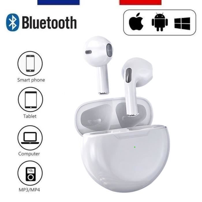 Écouteurs Bluetooth 5.3, Écouteur sans Fil avec 4 ENC Réduction Antibruit  Mic Casque Bluetooth Hi-FI Son Stéréo, 36 Heures Durée de Lecture, IP7  Etanche, Écran LED, Contrôle Tactile : : High-Tech