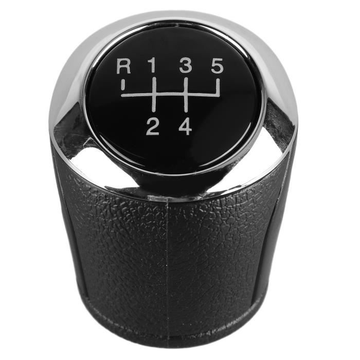 Dilwe Tête de levier de vitesse Shifter Knobs 5 Speed Durable Car Gear