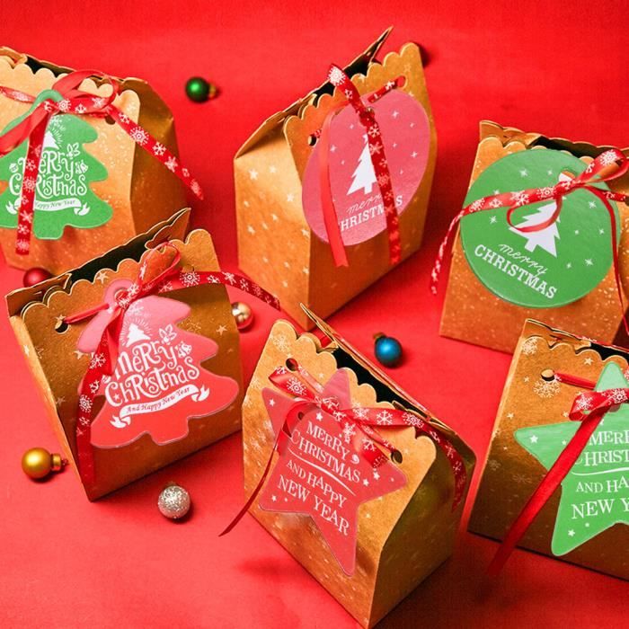 Étiquettes En Papier Kraft De Joyeux Noël, étiquette Cadeau, à Suspendre, Pour Emballage De Cadeau, Décoration, Fournitures Pour Cadeaux De Noël, 50 Pièces