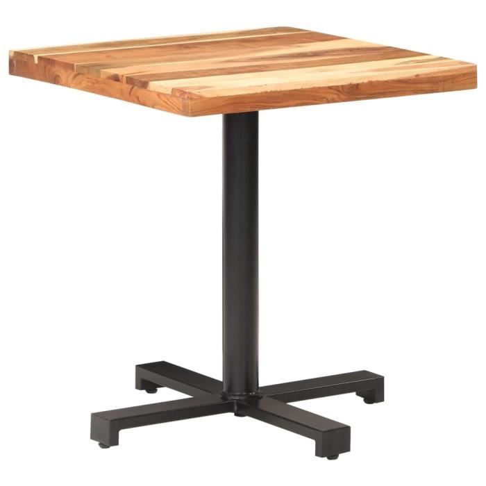 Table De Bar Ronde HOMCOM - Hauteur Réglable 69-93cm - Plateau Pivotant Bois - Base Métal - Blanc