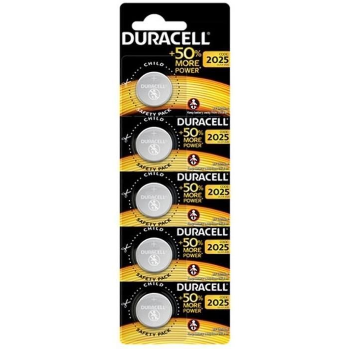 Pile bouton Duracell CR2025 5 unités Non rechargeable 3V