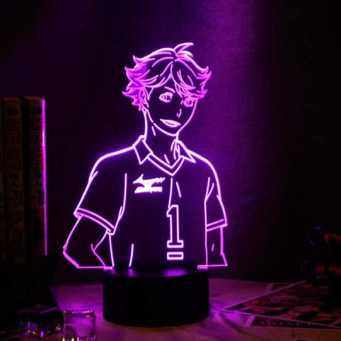 Lampe 3d D'illusion LED 3D Avec Télécommande, 16 Couleurs Changeantes