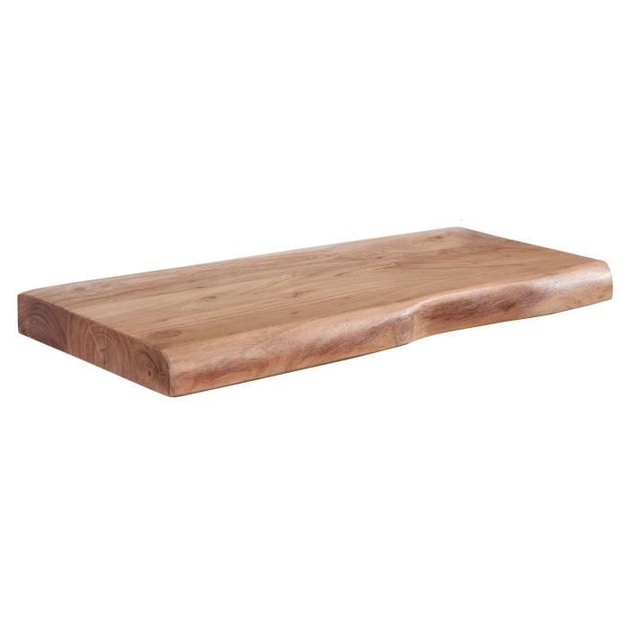 Étagère murale - FINEBUY - Modèle bord darbre - Bois dacacia massif - 40 cm - Style campagnard Étagère murale - FINEBUY - Modèle bord darbre - Bois dacacia massif - 40 cm - Style campagnard