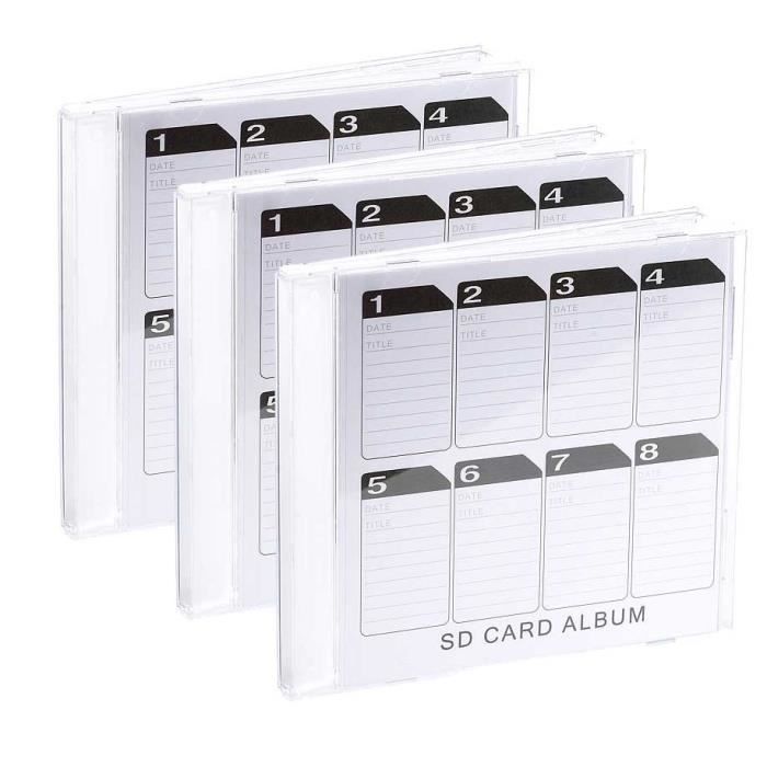 Boite De Rangement Pour Cartes Sd Format Cd X3 Achat Vente