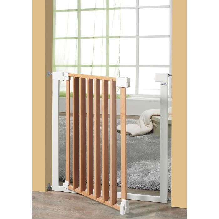 Geuther Barriere De Securite Enfant Vario Safe Sans Percer Metal Naturel 74 5 5 Cm Cdiscount Puericulture Eveil Bebe