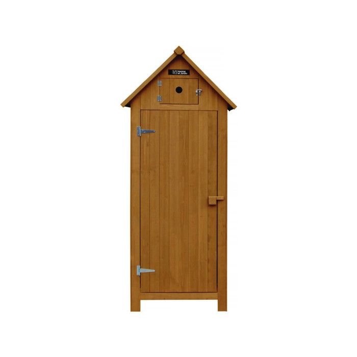 Armoire de jardin Cabanon - 77 x 54.5 x 179 cm - Marron Armoire de jardin Cabanon - 77 x 54.5 x 179 cm - Marron