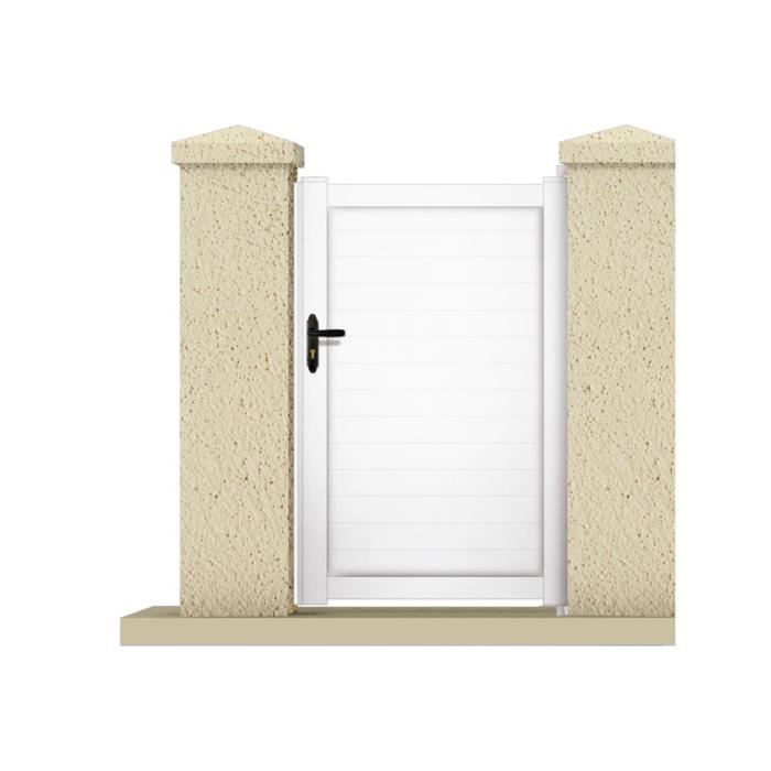 Mousse Sur Portail Pvc Portillon Atlas 1 05 M Pvc Coloris Blanc Achat Vente