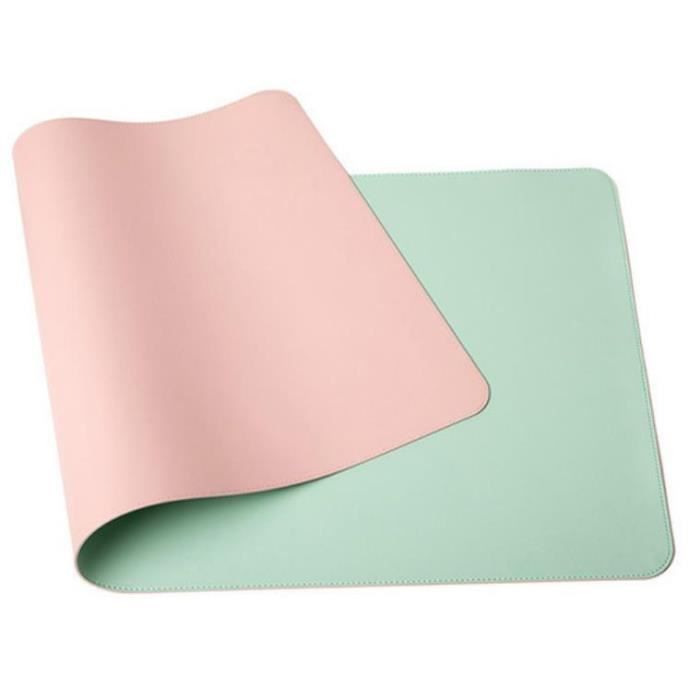 80cmx40cm,ROSE ROUGE Aothia Tapis de bureau,tapis de souris,buvard de bureau en cuir PU antidérapant,protecteur de bureau pour ordinateur portable pour la maison et le bureau 