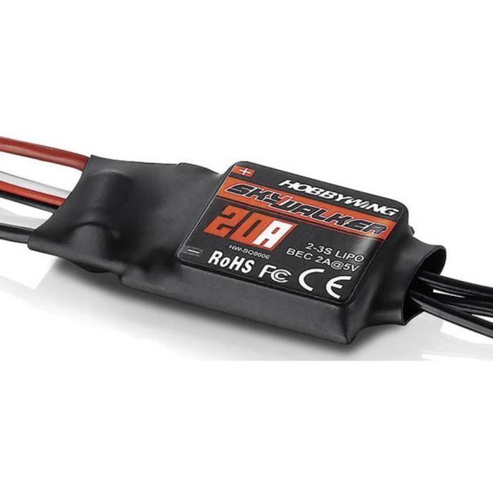 Hobbywing Skywalker 20A Régulateur brushless pour avion Charge