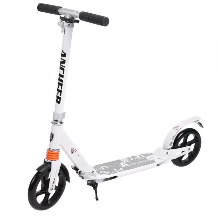 Trottinette Pliable Tout-terrain Pour Enfant Et Adulte (240lbs) Turquoise, LED