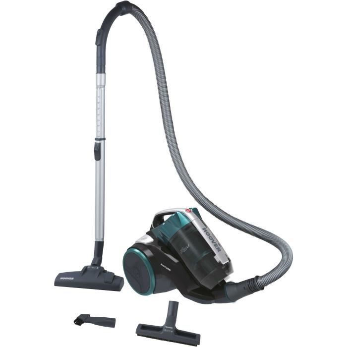 Hoover KS40PAR Aspirateur Traineau sans sac Technologie Cyclonique Puissant 550W capacité 1,8L Compact Maniable Brosse parquet