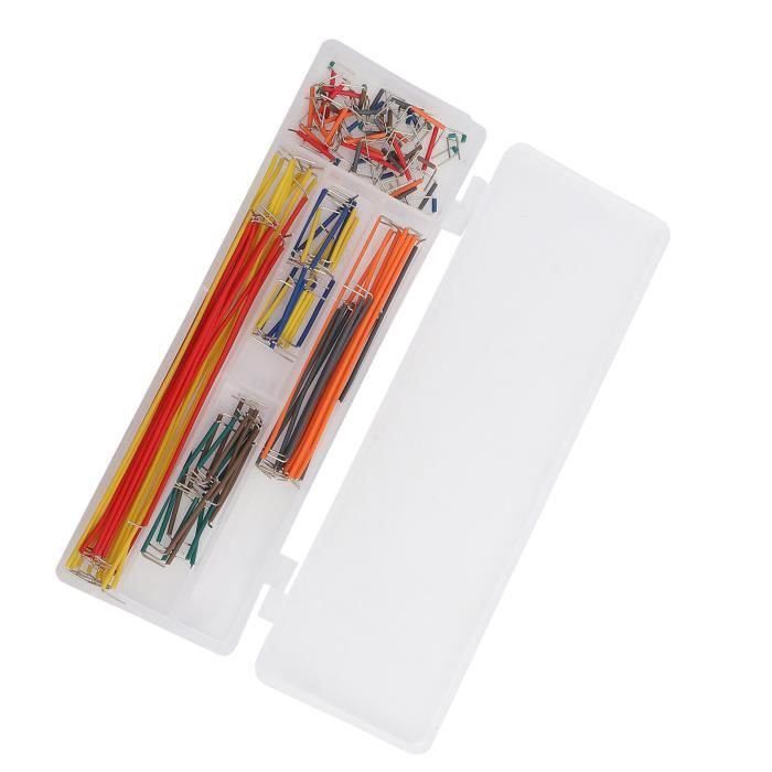 Kit Cavi Jumper 140 Pezzi A Forma Di U – Senza Saldatura, Per Breadboard E Progetti Elettronici, Con Scatola Trasparente