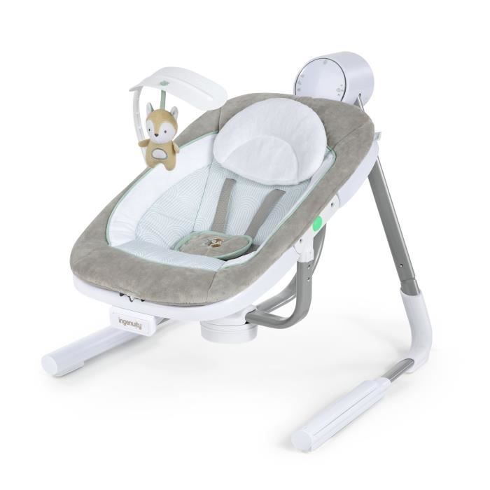 LEXLIFE Balancelle bébé électrique avec télécommande, 5 gammes  d'oscillation, timeable 8/15/30/60 mins - Transat bébé Disque U Gris -  Cdiscount Puériculture & Eveil bébé