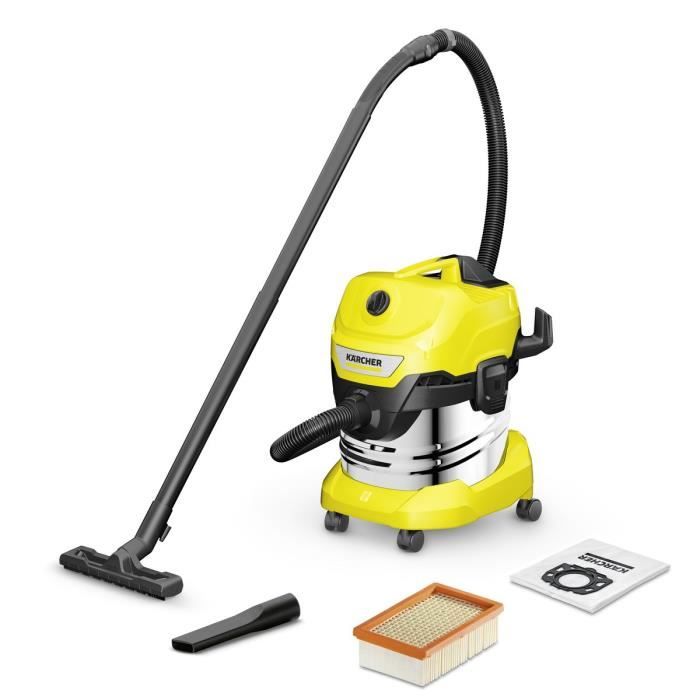 Aspirateur eau et poussière KARCHER WD 4 S V-20/5/22 - Cuve inox 20 L - 1000W