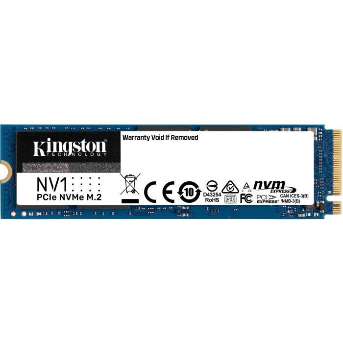 Kingston Technology NV1 500 Go .2 PCI Express 3.0 NVMe Neuf - vue 2